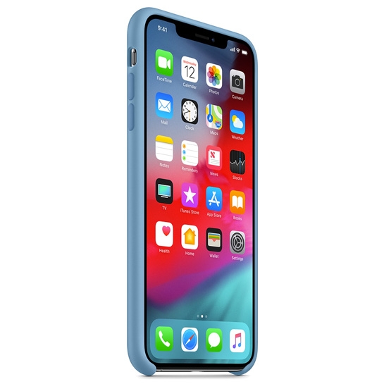 Чехол Apple Silicone Case for iPhone XS Max Cornflower - цена, характеристики, отзывы, рассрочка, фото 2