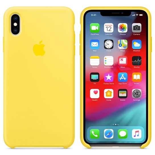 Чохол Apple Silicone Case for iPhone XS Max Canary Yellow - ціна, характеристики, відгуки, розстрочка, фото 2