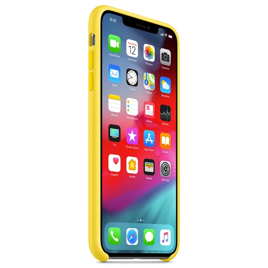 Чохол Apple Silicone Case for iPhone XS Max Canary Yellow - ціна, характеристики, відгуки, розстрочка, фото 3