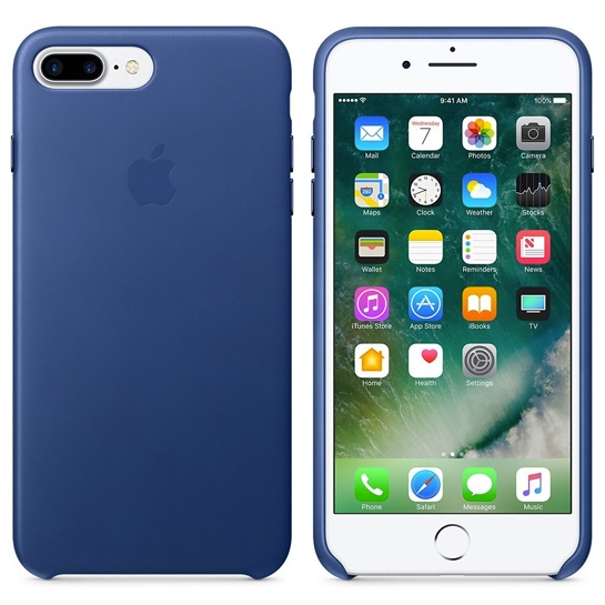 Чехол Apple Leather Case for iPhone 8 Plus/7 Plus Sapphire* - цена, характеристики, отзывы, рассрочка, фото 2
