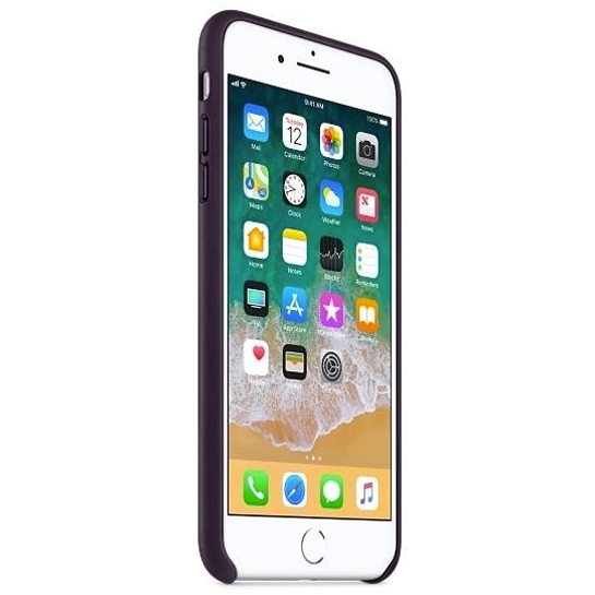 Чехол Apple Leather Case for iPhone 8 Plus/7 Plus Dark Aubergine* - цена, характеристики, отзывы, рассрочка, фото 3