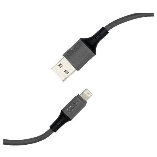 Кабель Puzoo Sport Anti-Winding Lightning to USB Cable 1m Gray - ціна, характеристики, відгуки, розстрочка, фото 1
