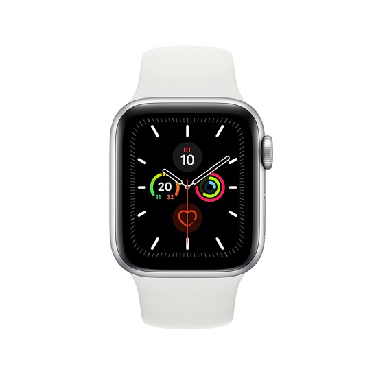 Смарт-годинник Apple Watch Series 5 40mm Silver Aluminum Case with White Sport Band