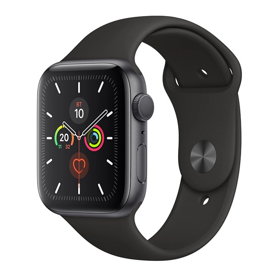 Смарт-часы Apple Watch Series 5 44mm Space Gray Aluminum Case with Black Sport Band