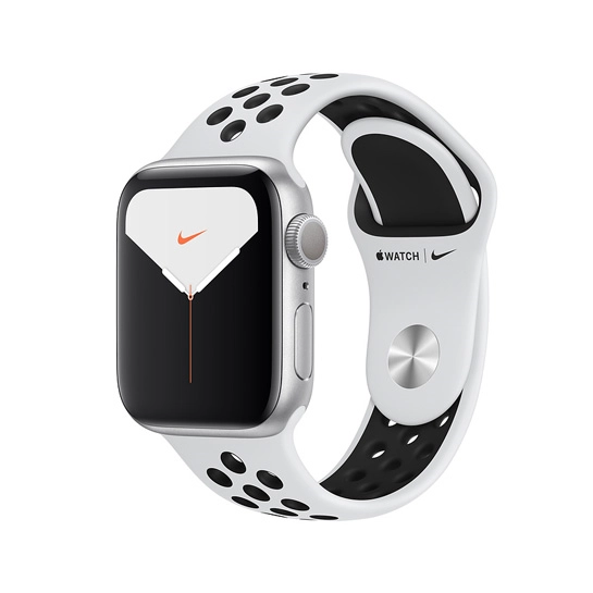 Смарт-годинник Apple Watch Series 5 Nike+ 40mm Silver Aluminum Case with Pure Platinum/Black Sport Band