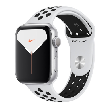 Смарт-годинник Apple Watch Series 5 Nike+ 44mm Silver Aluminum Case with Pure Platinum/Black Sport Band