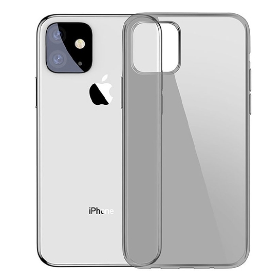 Чохол Baseus Simplicity Transparent TPU Case for iPhone 11 Black - ціна, характеристики, відгуки, розстрочка, фото 1