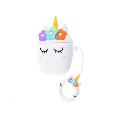 Чехол Cartoon Silicone Case for Apple AirPods Sleep Unicorn White - цена, характеристики, отзывы, рассрочка, фото 1