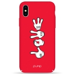 Чехол Pump Tender Touch Case for iPhone XS Max Hands Mickey Love #