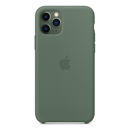 Чехол Apple Silicone Case for iPhone 11 Pro Pine Green - цена, характеристики, отзывы, рассрочка, фото 1