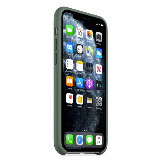Чехол Apple Silicone Case for iPhone 11 Pro Pine Green - цена, характеристики, отзывы, рассрочка, фото 2