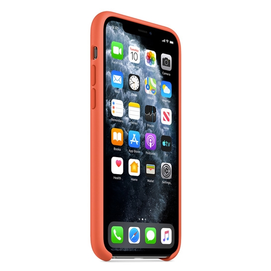Чехол Apple Silicone Case for iPhone 11 Pro Clementine (Orange) - цена, характеристики, отзывы, рассрочка, фото 2