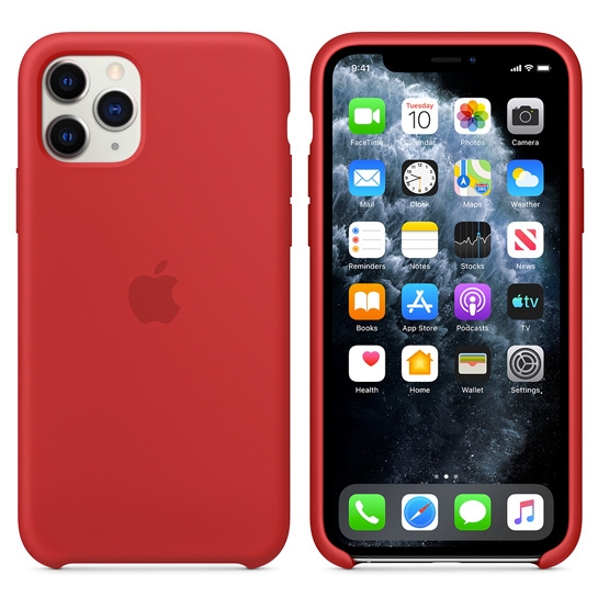 Чехол Apple Silicone Case for iPhone 11 Pro (PRODUCT)RED - цена, характеристики, отзывы, рассрочка, фото 3