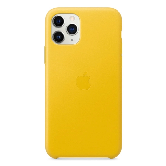 Чохол Apple Leather Case for iPhone 11 Pro Meyer Lemon