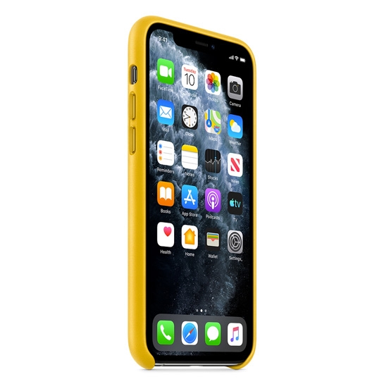 Чохол Apple Leather Case for iPhone 11 Pro Meyer Lemon - ціна, характеристики, відгуки, розстрочка, фото 2