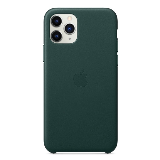 Чехол Apple Leather Case for iPhone 11 Pro Forest Green - цена, характеристики, отзывы, рассрочка, фото 1