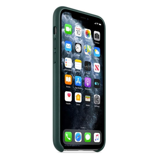 Чехол Apple Leather Case for iPhone 11 Pro Forest Green - цена, характеристики, отзывы, рассрочка, фото 2