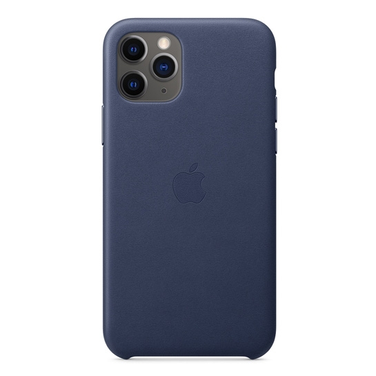 Чохол Apple Leather Case for iPhone 11 Pro Midnight Blue - цена, характеристики, отзывы, рассрочка, фото 1