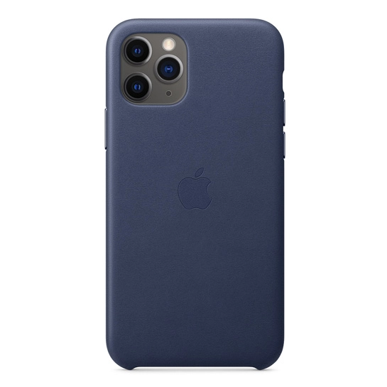 Чохол Apple Leather Case for iPhone 11 Pro Midnight Blue