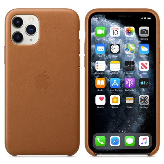 Чохол Apple Leather Case for iPhone 11 Pro Saddle Brown - ціна, характеристики, відгуки, розстрочка, фото 3