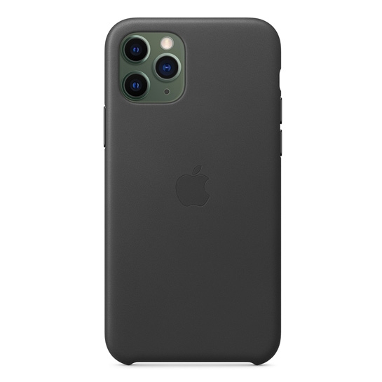Чохол Apple Leather Case for iPhone 11 Pro Black - ціна, характеристики, відгуки, розстрочка, фото 1