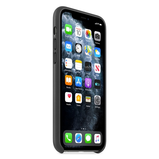 Чохол Apple Leather Case for iPhone 11 Pro Black - ціна, характеристики, відгуки, розстрочка, фото 2