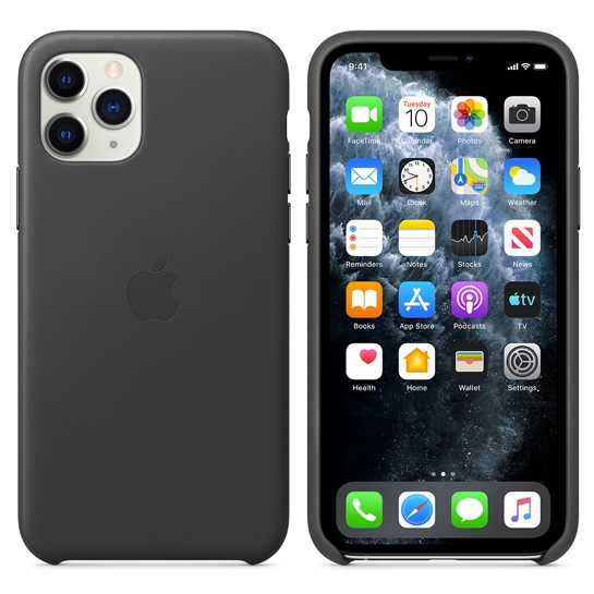 Чохол Apple Leather Case for iPhone 11 Pro Black - ціна, характеристики, відгуки, розстрочка, фото 3