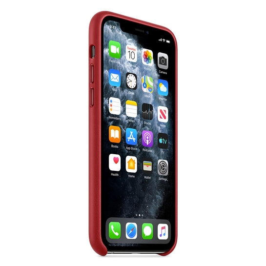 Чехол Apple Leather Case for iPhone 11 Pro (PRODUCT)RED - цена, характеристики, отзывы, рассрочка, фото 2