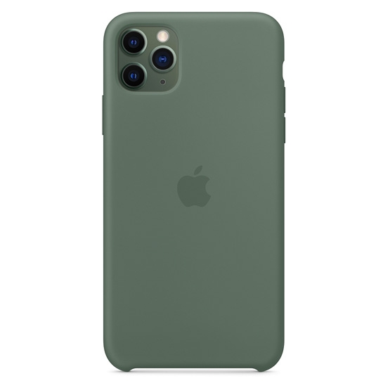 Чехол Apple Silicone Case for iPhone 11 Pro Max Pine Green - цена, характеристики, отзывы, рассрочка, фото 1