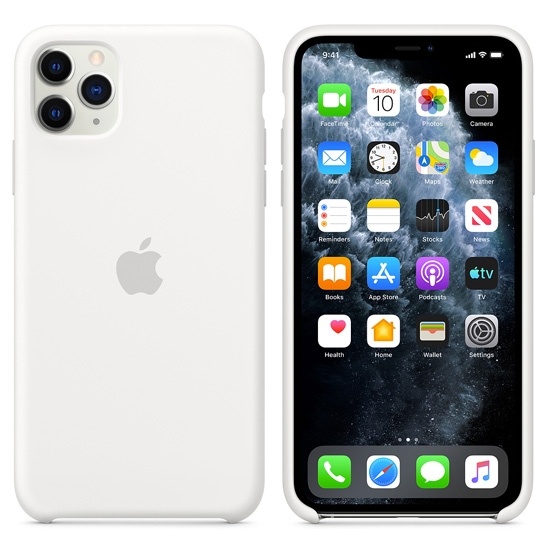 Чохол Apple Silicone Case for iPhone 11 Pro Max White - ціна, характеристики, відгуки, розстрочка, фото 3