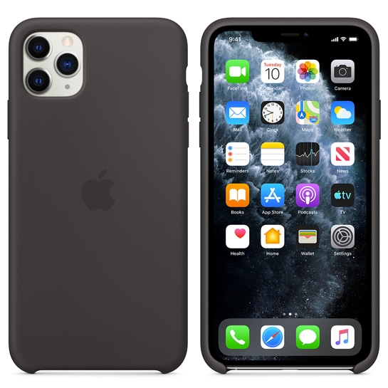 Чехол Apple Silicone Case for iPhone 11 Pro Max Black - цена, характеристики, отзывы, рассрочка, фото 3