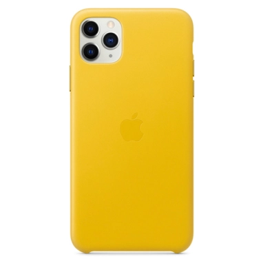 Чехол Apple Leather Case for iPhone 11 Pro Max Meyer Lemon - цена, характеристики, отзывы, рассрочка, фото 1