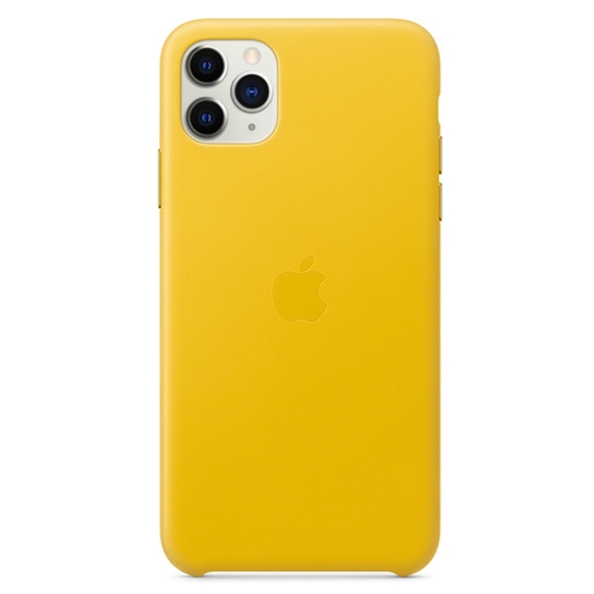Чехол Apple Leather Case for iPhone 11 Pro Max Meyer Lemon - цена, характеристики, отзывы, рассрочка, фото 1