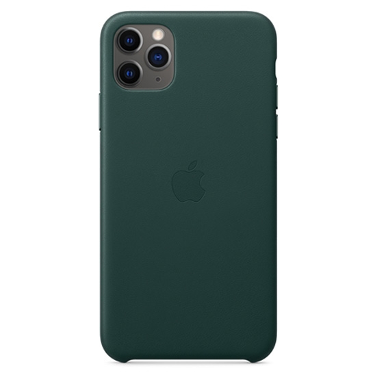 Чехол Apple Leather Case for iPhone 11 Pro Max Forest Green - цена, характеристики, отзывы, рассрочка, фото 1