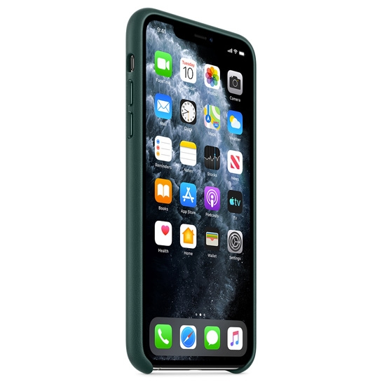 Чехол Apple Leather Case for iPhone 11 Pro Max Forest Green - цена, характеристики, отзывы, рассрочка, фото 2