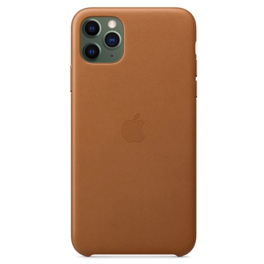 Чехол Apple Leather Case for iPhone 11 Pro Max Saddle Brown