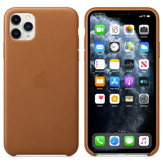 Чохол Apple Leather Case for iPhone 11 Pro Max Saddle Brown - ціна, характеристики, відгуки, розстрочка, фото 3
