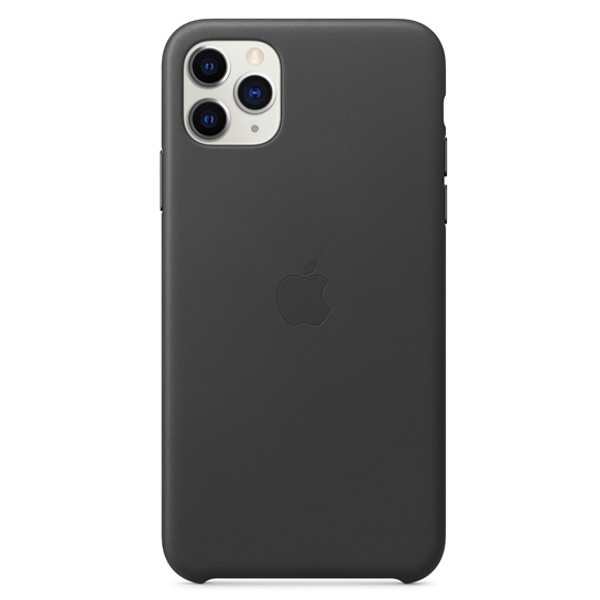 Чехол Apple Leather Case for iPhone 11 Pro Max Black - цена, характеристики, отзывы, рассрочка, фото 1