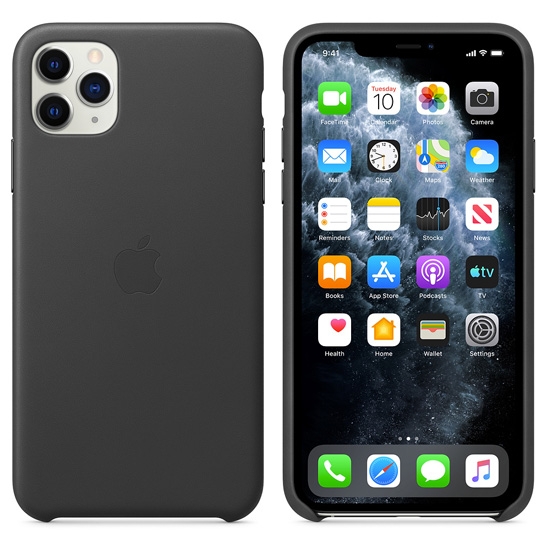 Чехол Apple Leather Case for iPhone 11 Pro Max Black - цена, характеристики, отзывы, рассрочка, фото 3