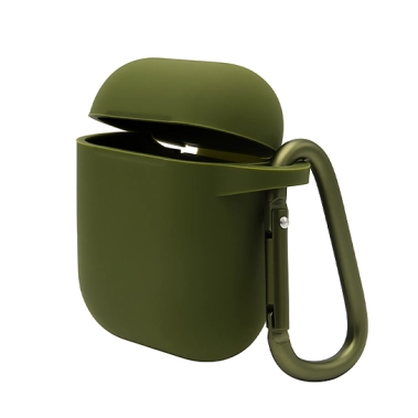 Чехол Blueo Liquid Silicone Case for Apple AirPods with Carbine Army Green - цена, характеристики, отзывы, рассрочка, фото 1