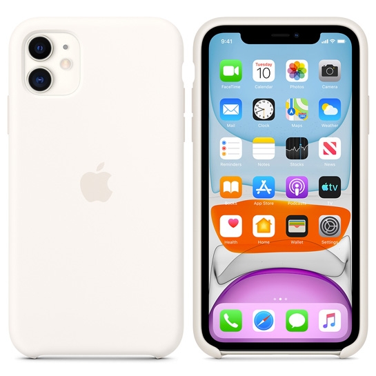 Чехол Apple Silicone Case for iPhone 11 White - цена, характеристики, отзывы, рассрочка, фото 3