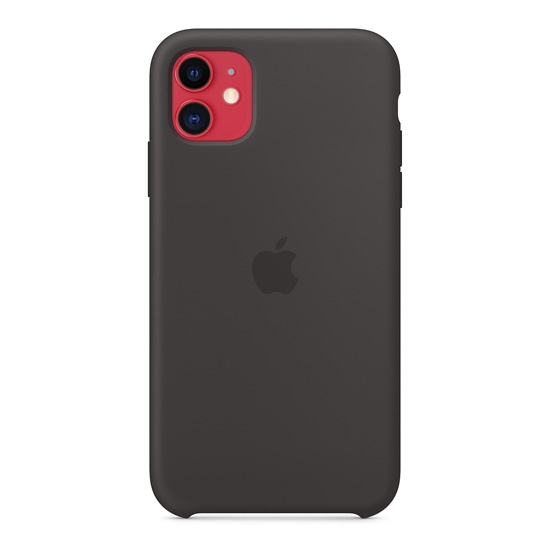 Чехол Apple Silicone Case for iPhone 11 Black - цена, характеристики, отзывы, рассрочка, фото 1