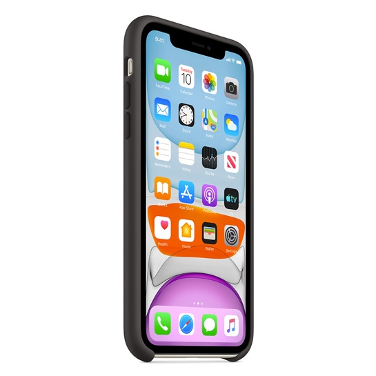 Чохол Apple Silicone Case for iPhone 11 Black - ціна, характеристики, відгуки, розстрочка, фото 2