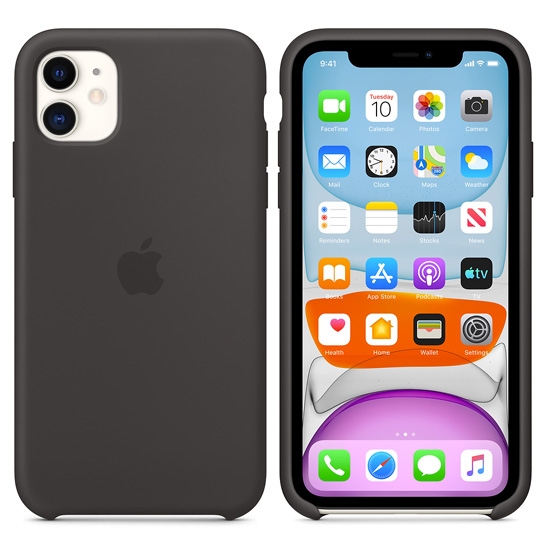 Чехол Apple Silicone Case for iPhone 11 Black - цена, характеристики, отзывы, рассрочка, фото 3