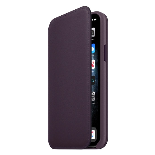 Чохол Apple Leather Folio for iPhone 11 Pro Aubergine - ціна, характеристики, відгуки, розстрочка, фото 2