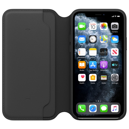 Чехол Apple Leather Folio for iPhone 11 Pro Black - цена, характеристики, отзывы, рассрочка, фото 3