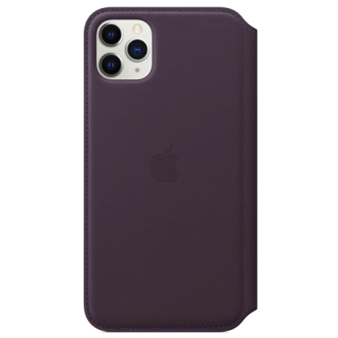 Чохол Apple Leather Folio for iPhone 11 Pro Max Aubergine - цена, характеристики, отзывы, рассрочка, фото 1