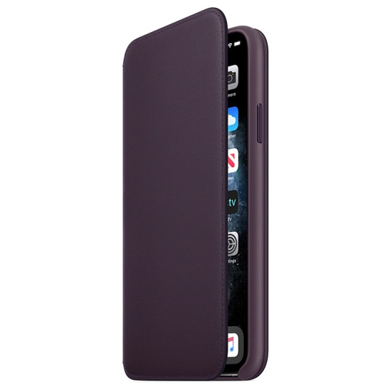Чохол Apple Leather Folio for iPhone 11 Pro Max Aubergine - ціна, характеристики, відгуки, розстрочка, фото 2