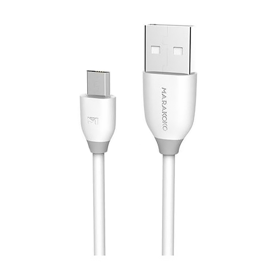 Кабель Marakoko Charge Cable Micro-USB 1m White - ціна, характеристики, відгуки, розстрочка, фото 1