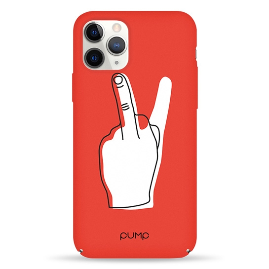 Чохол Pump Tender Touch Case for iPhone 11 Pro V for Middle Finger # - цена, характеристики, отзывы, рассрочка, фото 1